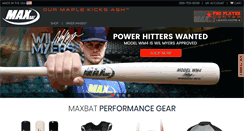 Desktop Screenshot of maxbats.com